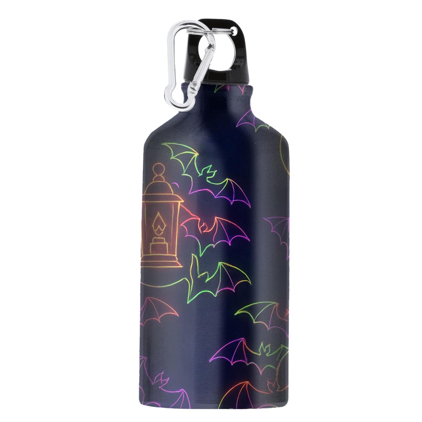 Neon Lantern And Bat Carousel Scatter stylish sports bottles