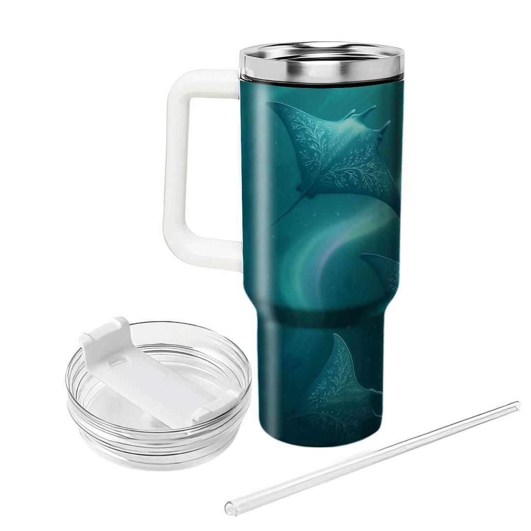 Aurora Reef Manta Rays unique tumblers