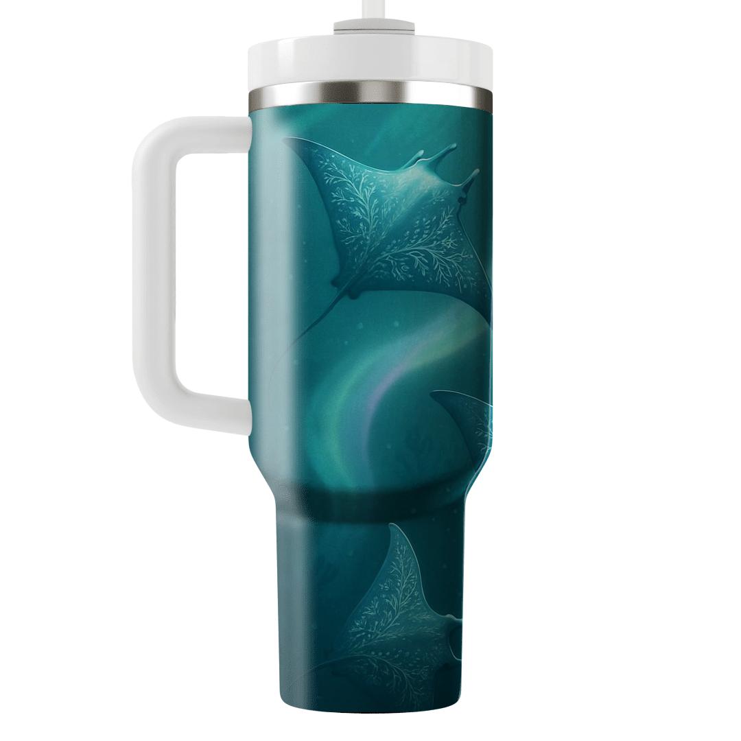 Aurora Reef Manta Rays unique tumblers