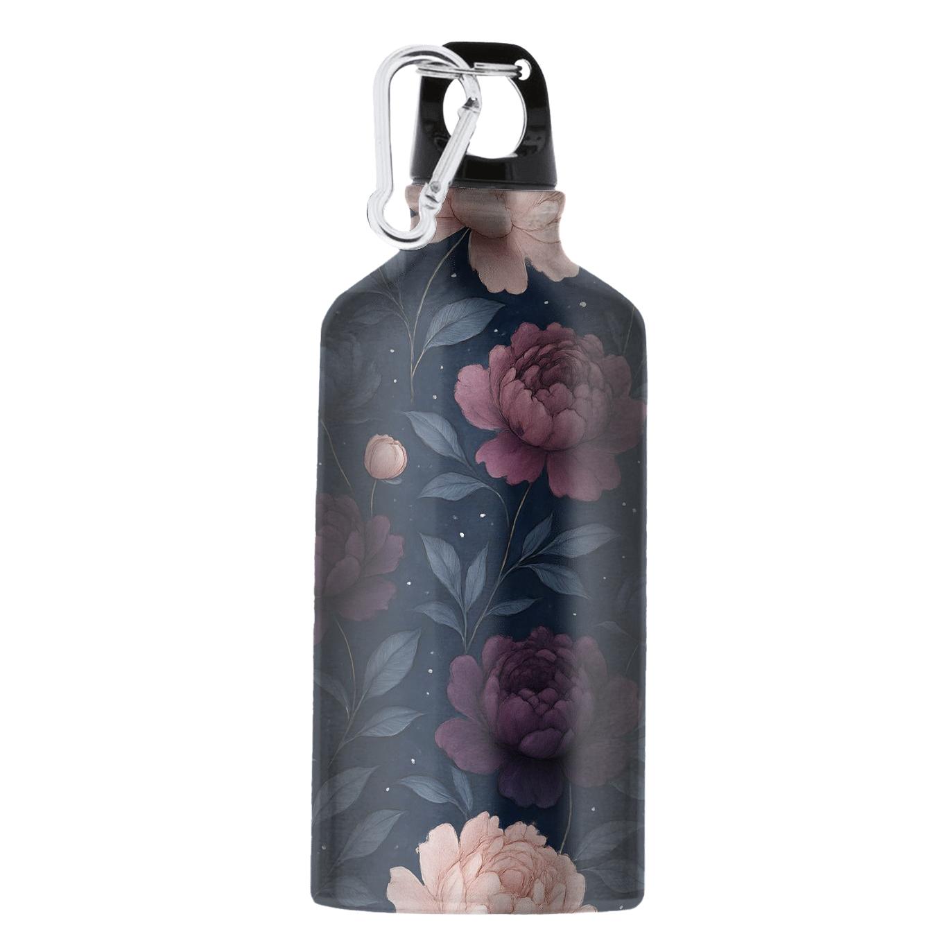 Midnight Peony Constellation Garden insulated sports bottles