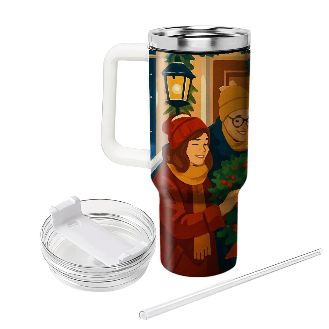 Holly Ribbon Reunion tumbler cups