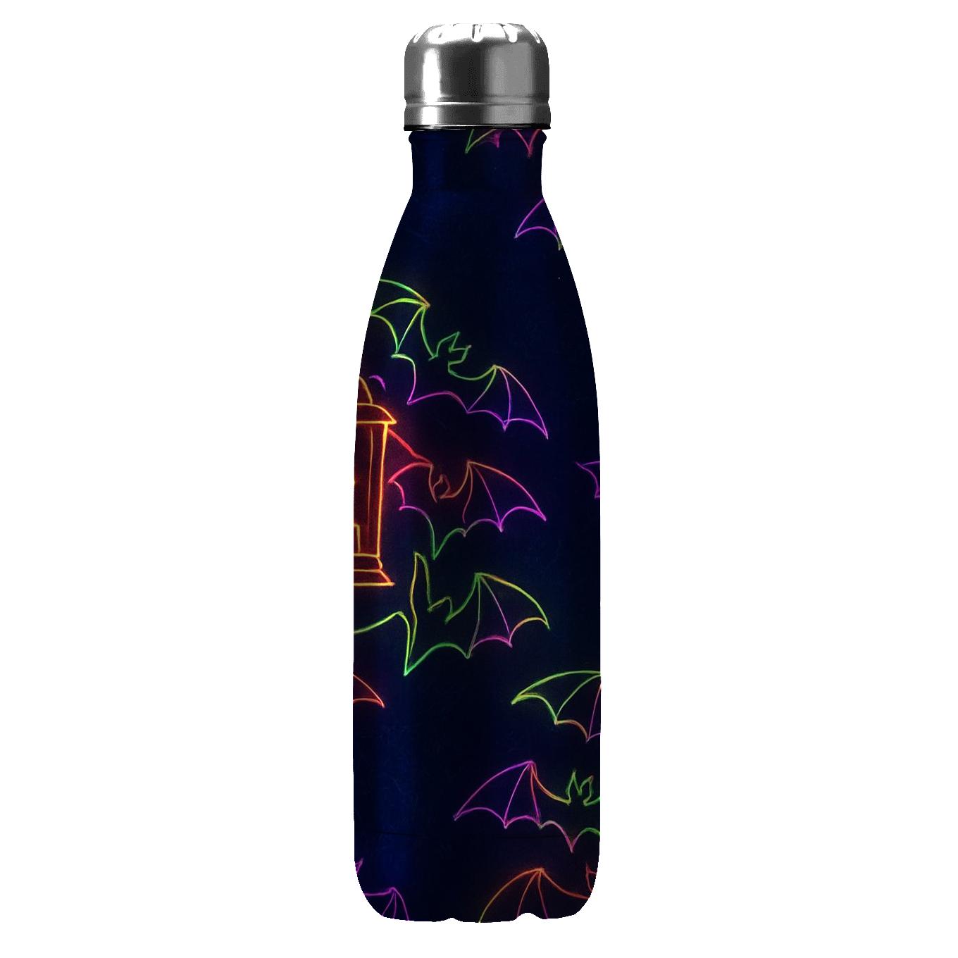 Neon Lantern And Bat Carousel Scatter personalized water bottles