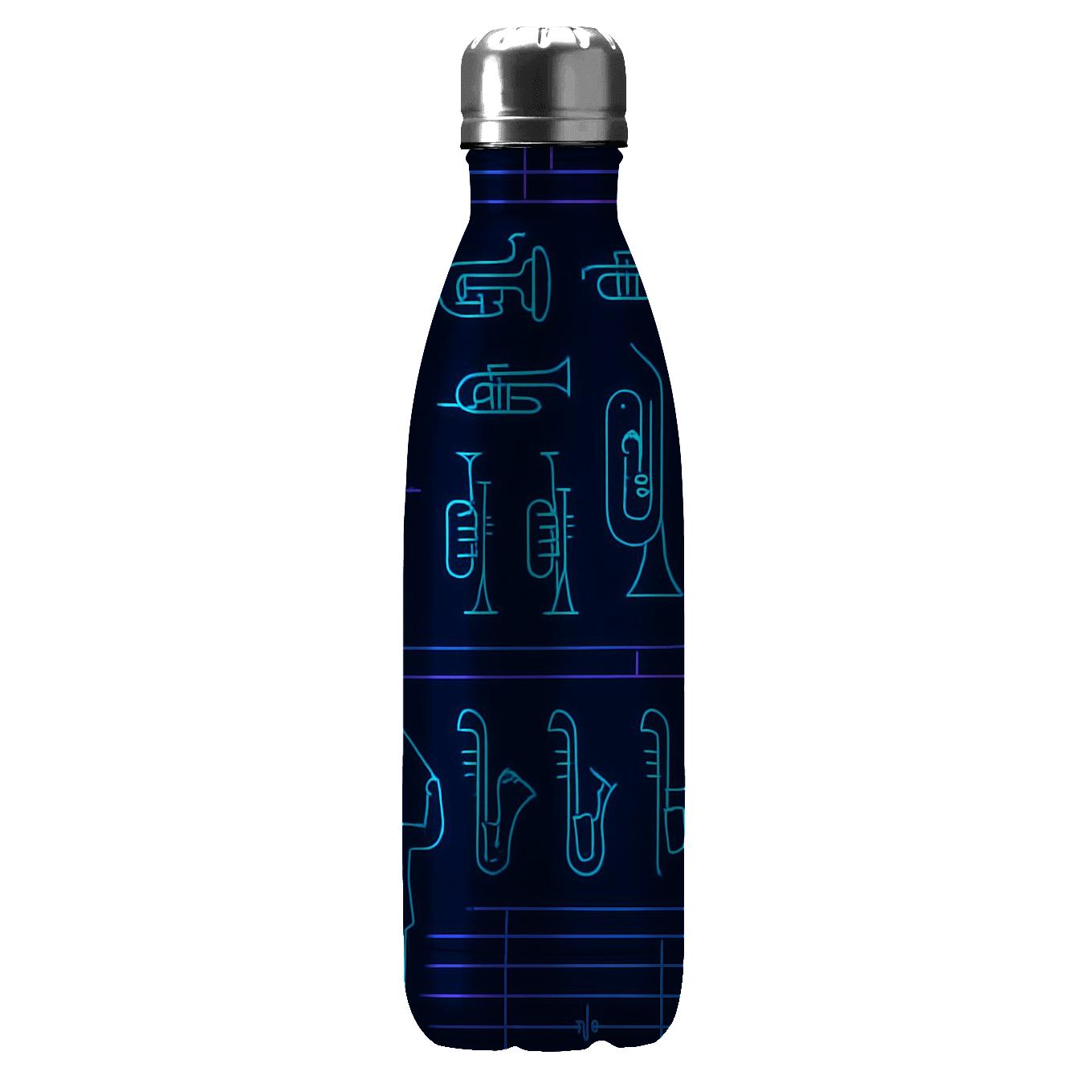 Midnight Orchestra Neon Blueprint insulated water bottles