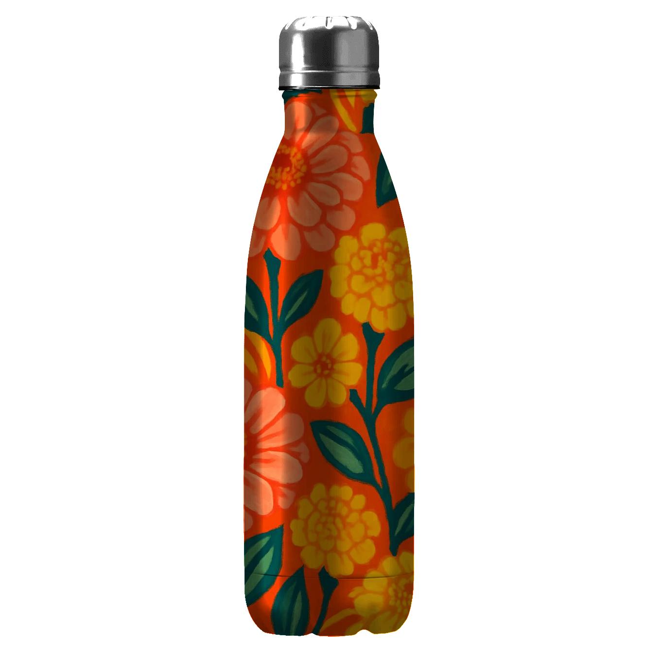Citrus Zinnia Solar Swirl custom water bottles