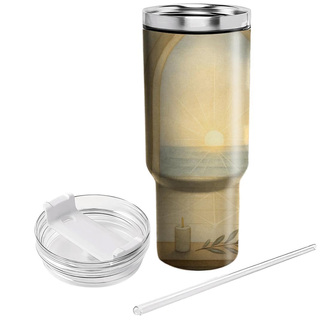 Cathedral Dawn Of Quiet Grace decorative tumblers