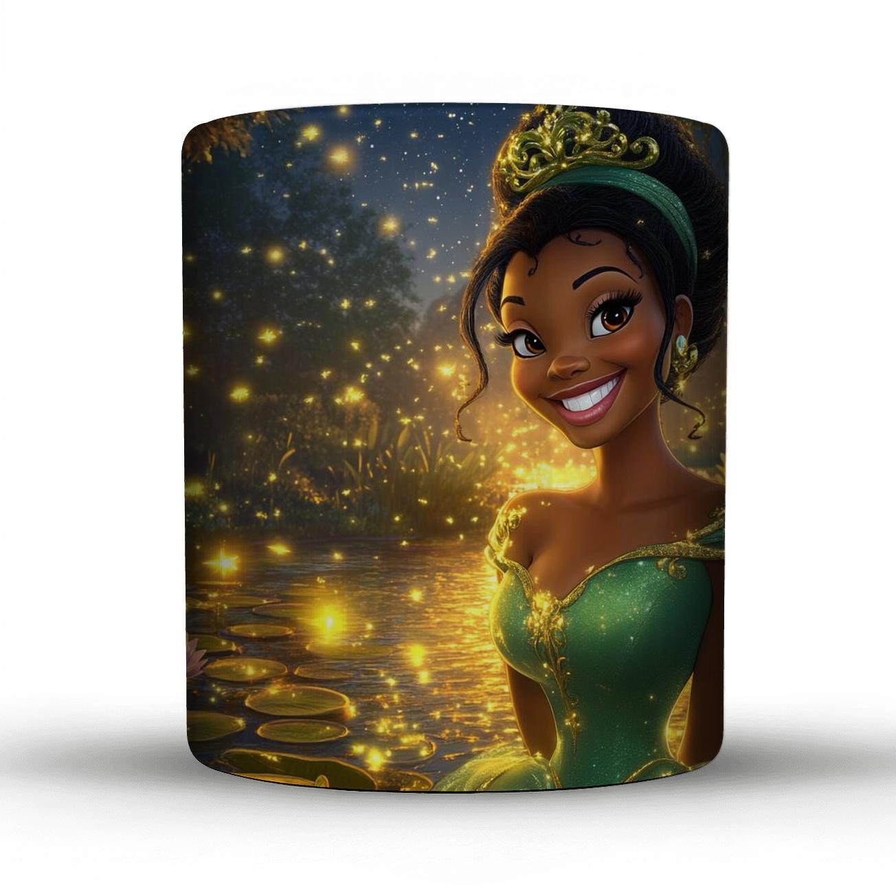Princess Tiana Moonlit Firefly Garden Adventure ceramic coffee mugs