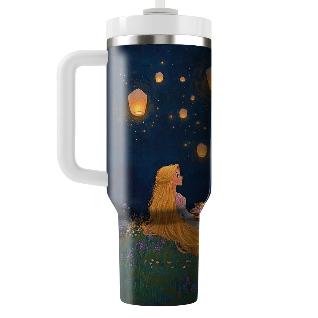 Rapunzel Stargazing Lantern Picnic Disney Inspired personalized tumblers