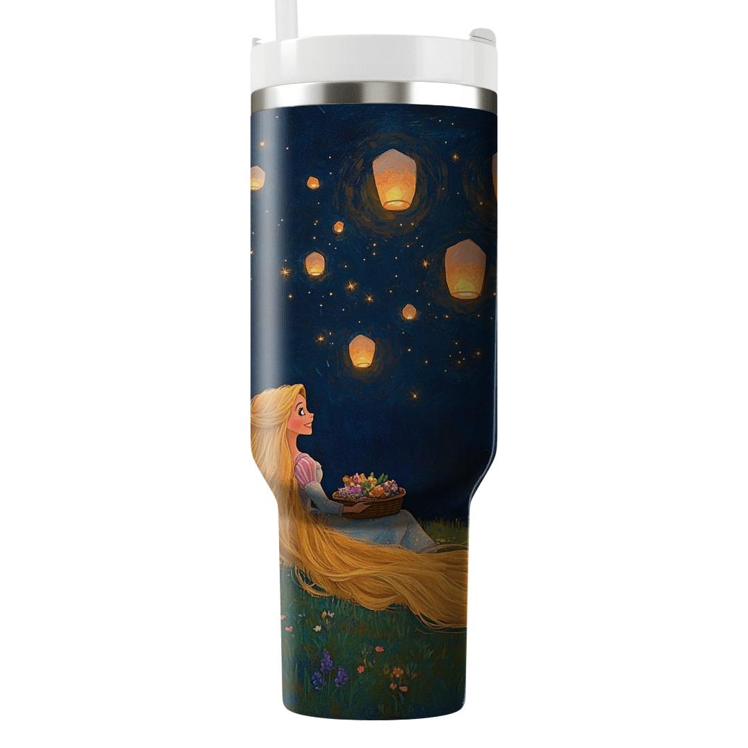 Rapunzel Stargazing Lantern Picnic Disney Inspired personalized tumblers