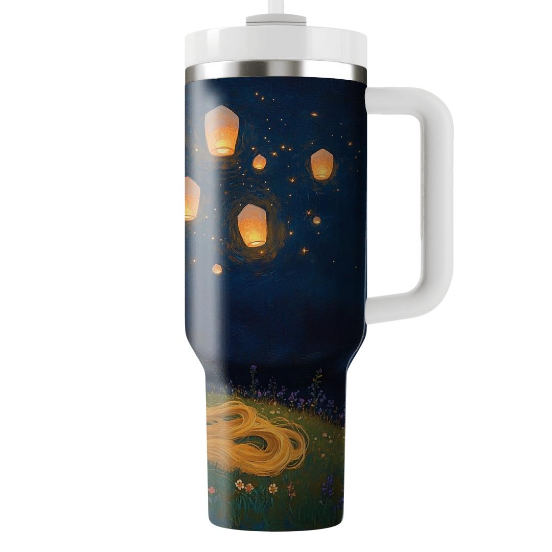 Rapunzel Stargazing Lantern Picnic Disney Inspired personalized tumblers