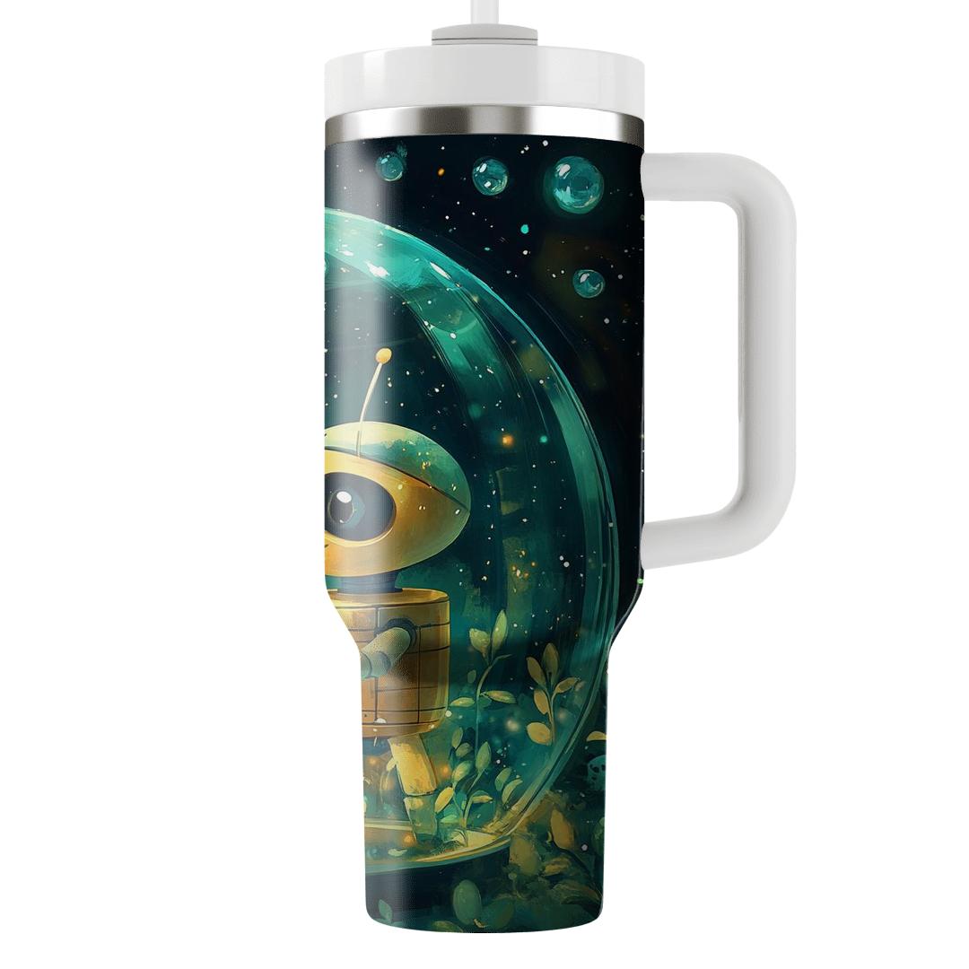 WALL E And EVE Cosmic Garden Discovery Disney Inspired travel tumblers