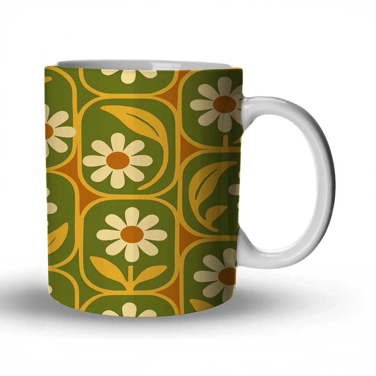 Harvest Groove Kitchen Tiles custom printed mugs