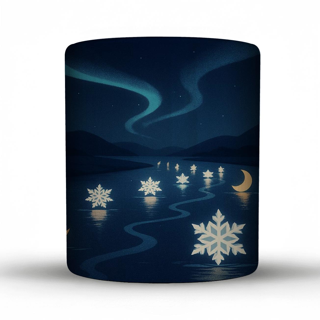 Aurora Lantern Regatta Of First Snow gift mugs for occasions
