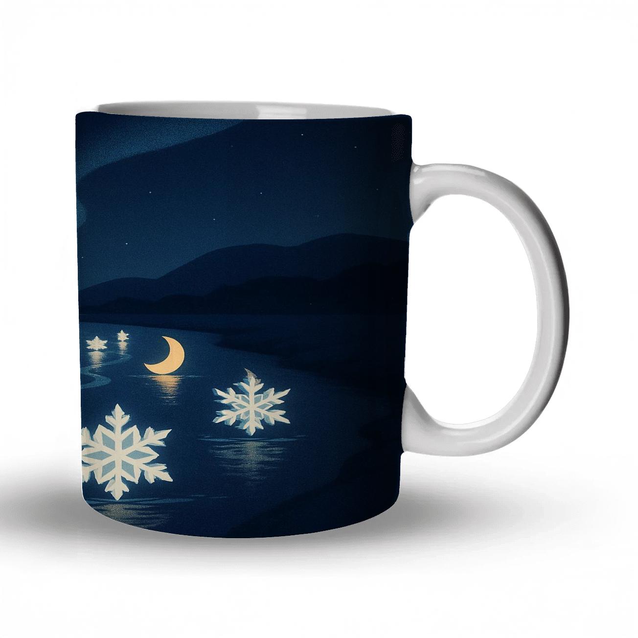 Aurora Lantern Regatta Of First Snow gift mugs for occasions
