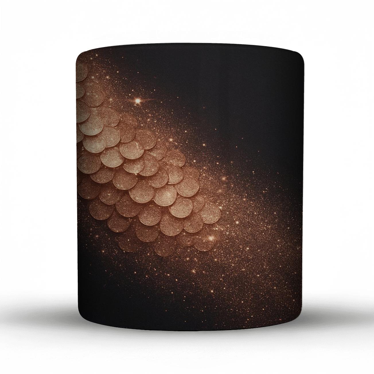 Rose Gold Sequin Cascade personalized mugs