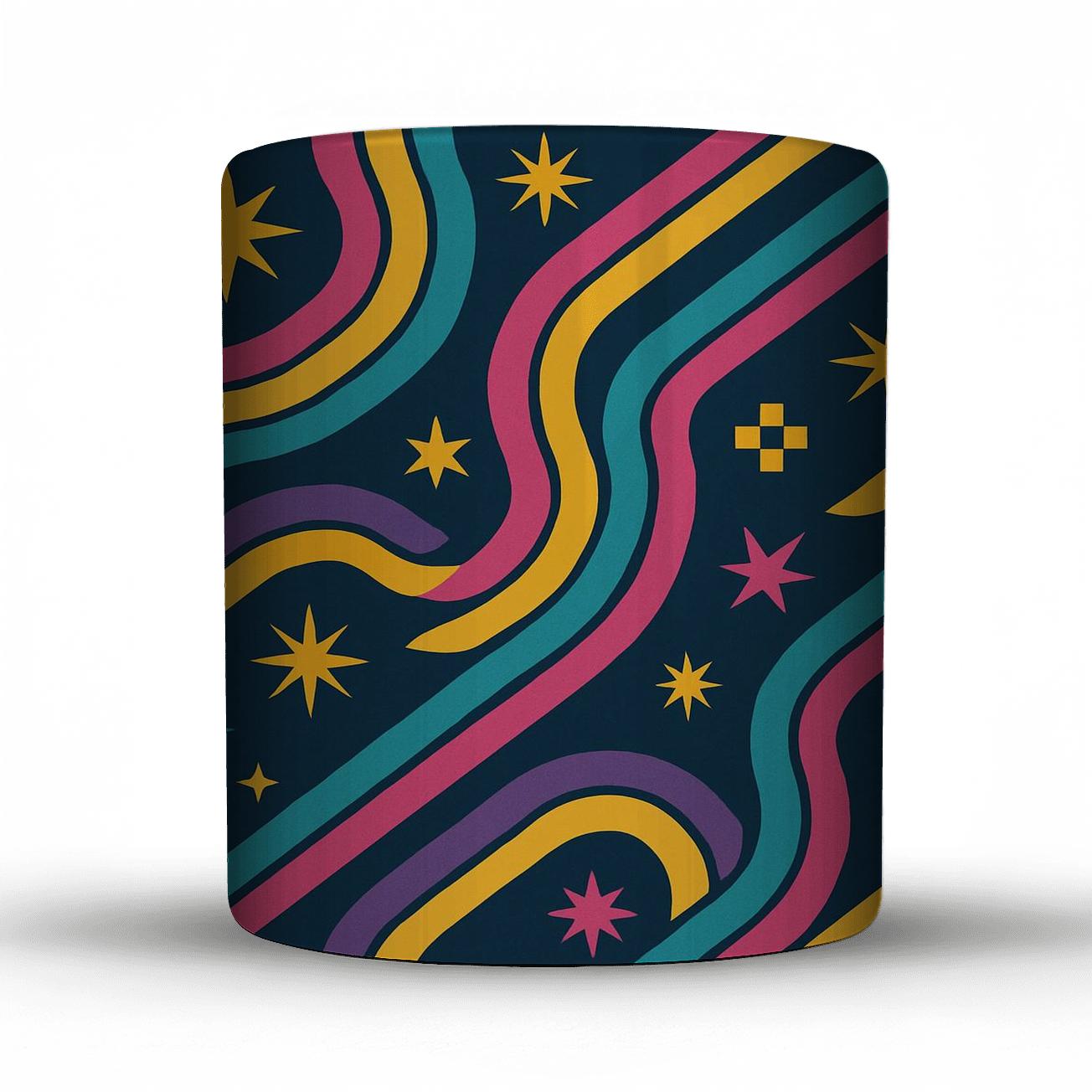 Roller Rink Neon Lanes premium drinkware mugs