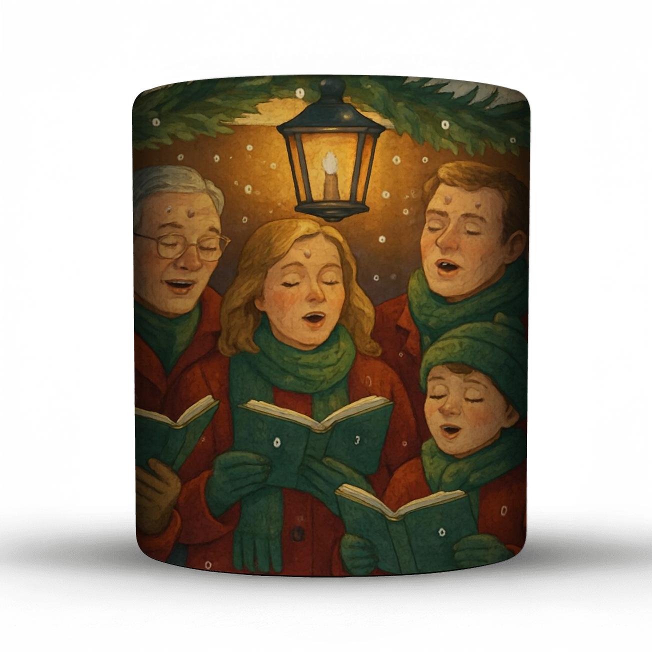 Cocoa Choir Under Garlands gift mugs for occasions