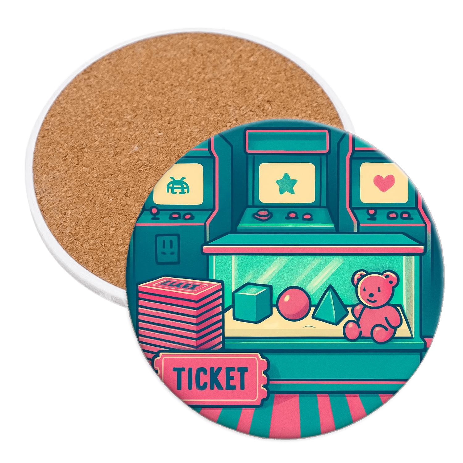 Mall Arcade Prize Counter coasters for home decor