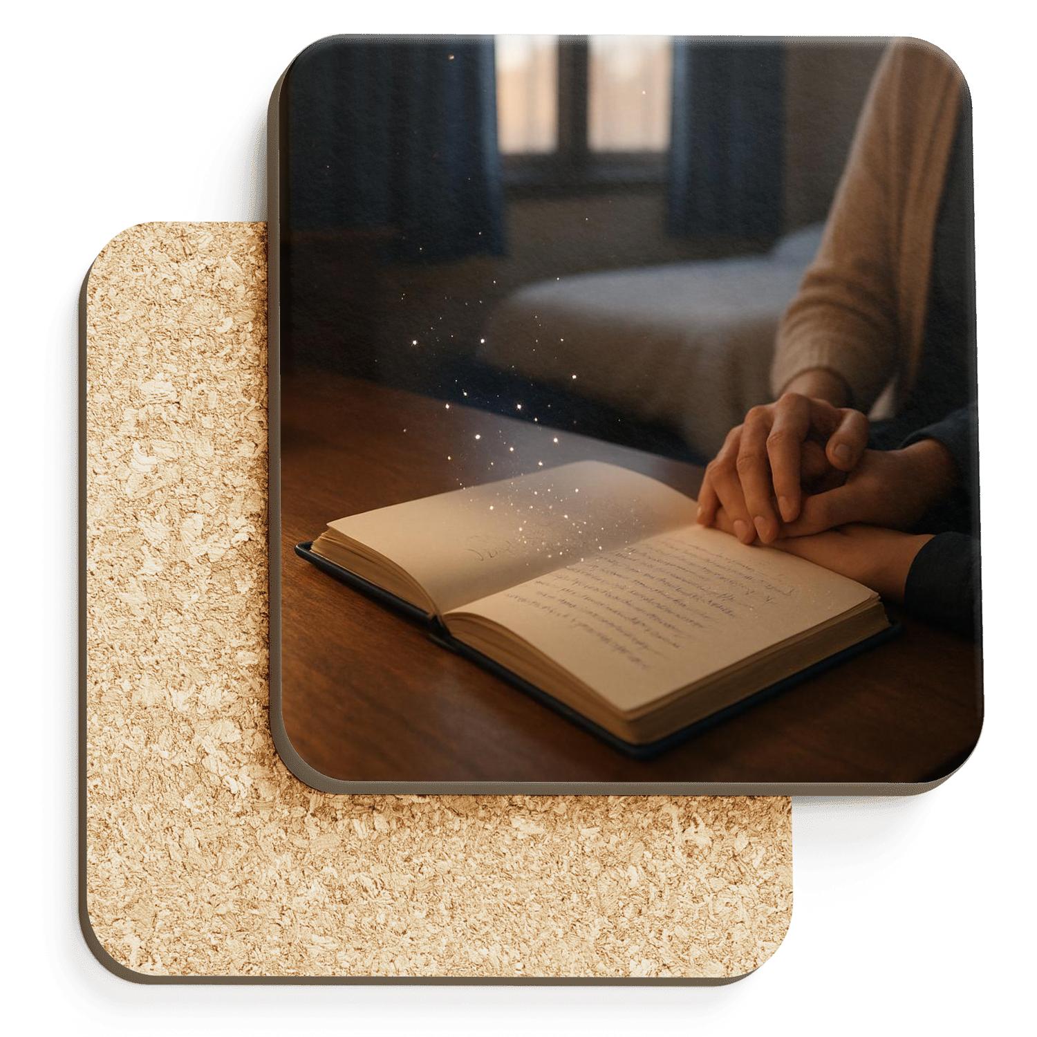 Ink And Constellations The Note She Wrote Into Your Becoming elegant tabletop coasters