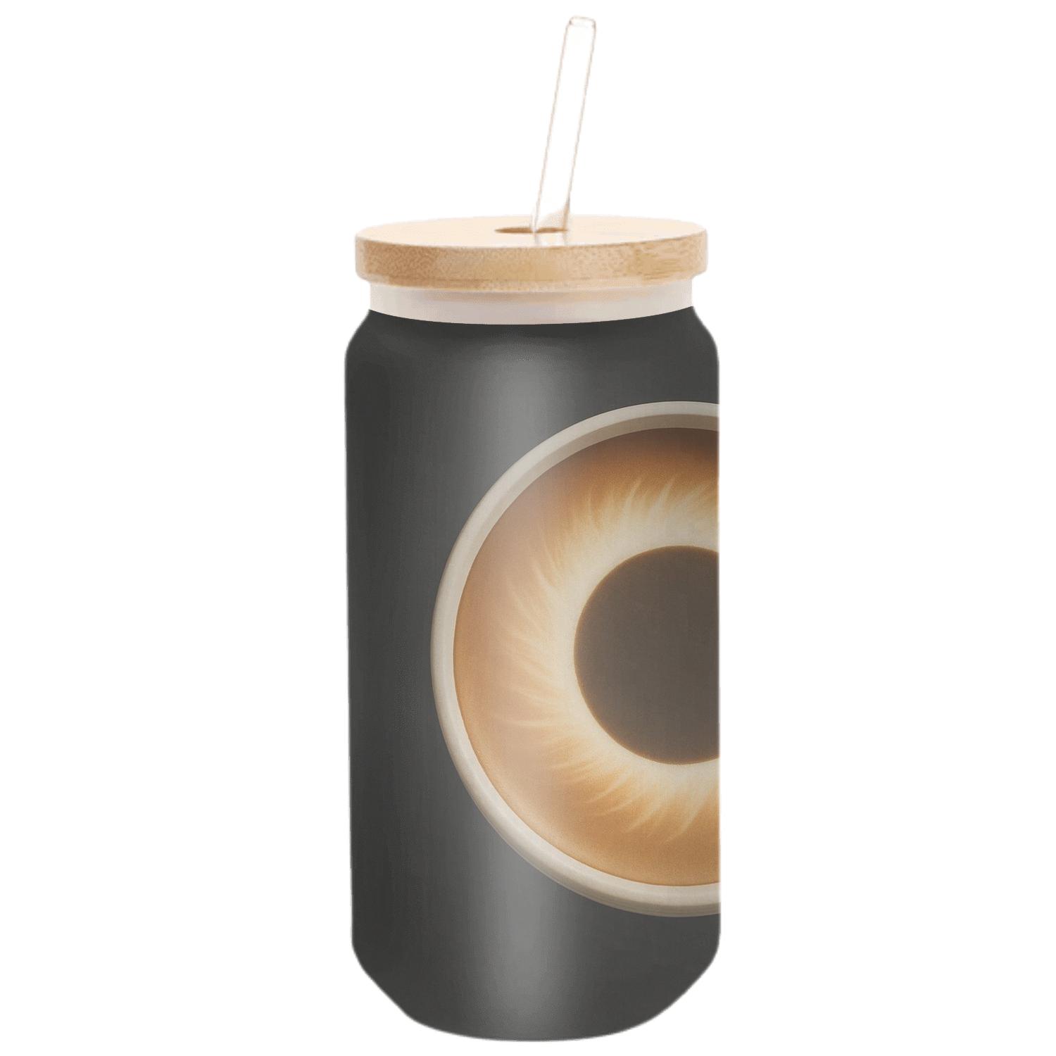 Latte Eclipse Bloom handcrafted glassware drinkware