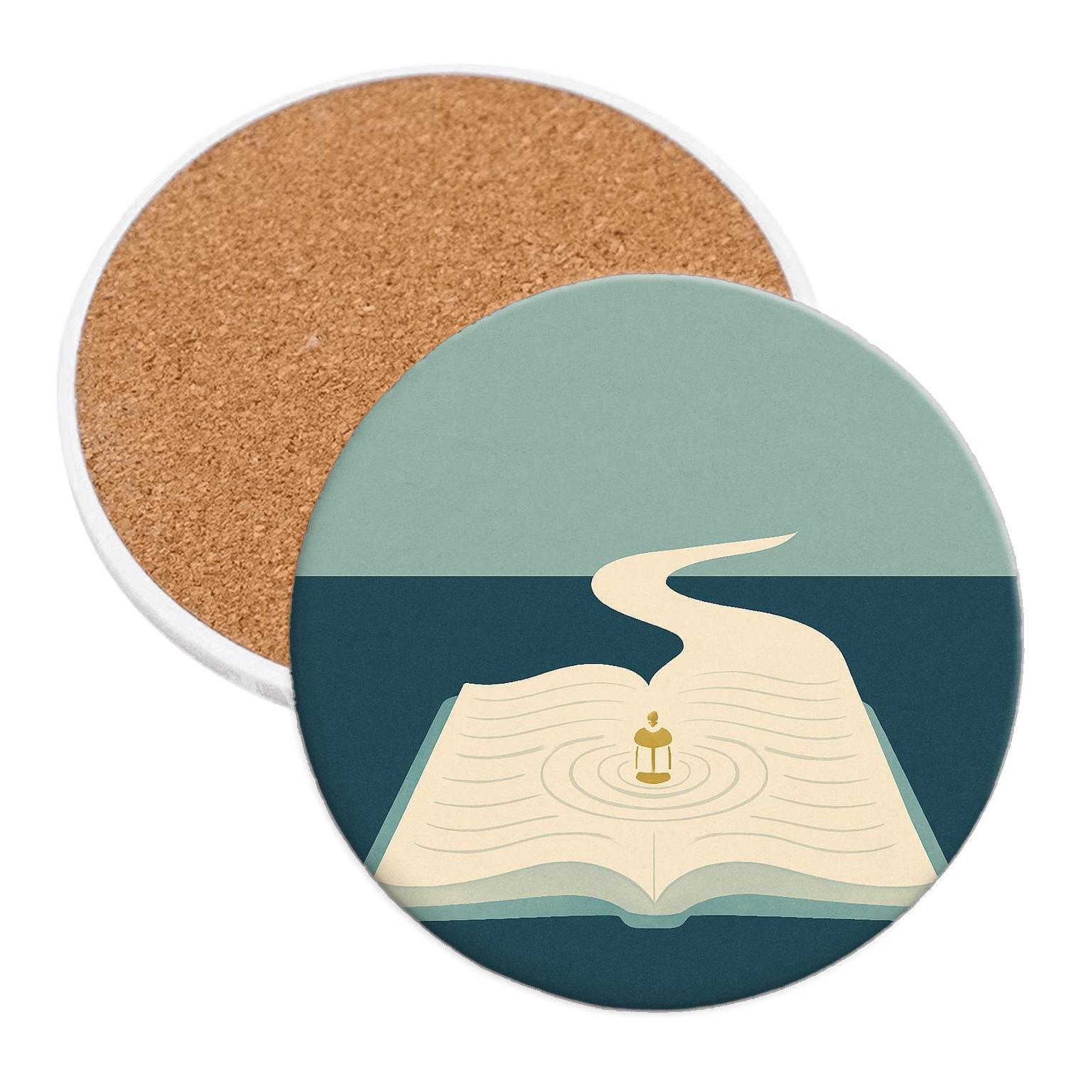 Covenant River Quiet decorative beverage coasters