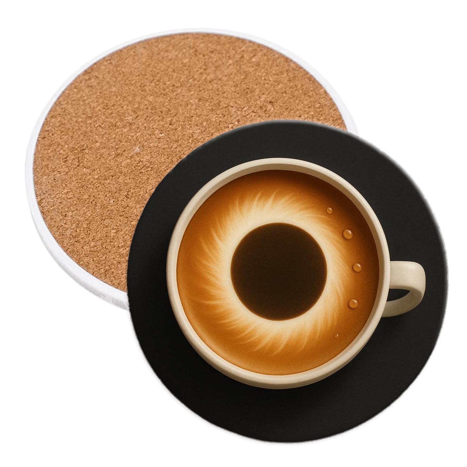Latte Eclipse Bloom coasters for home decor