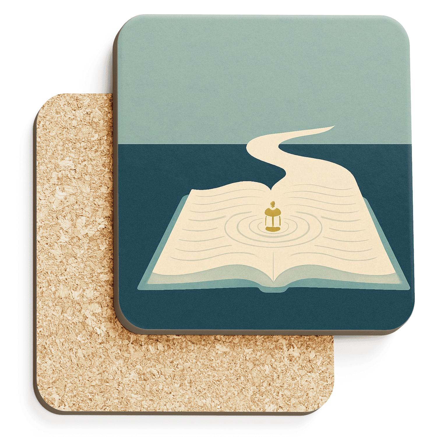 Covenant River Quiet personalized drink coasters