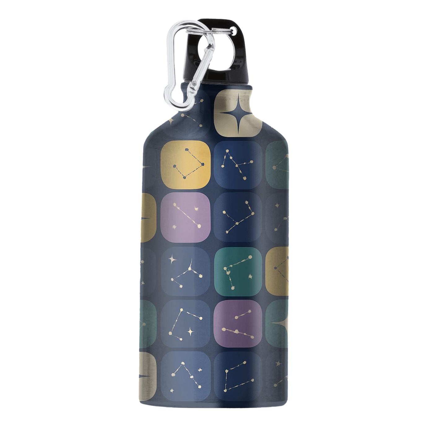 Midnight Disco Constellation Grid custom sports bottles