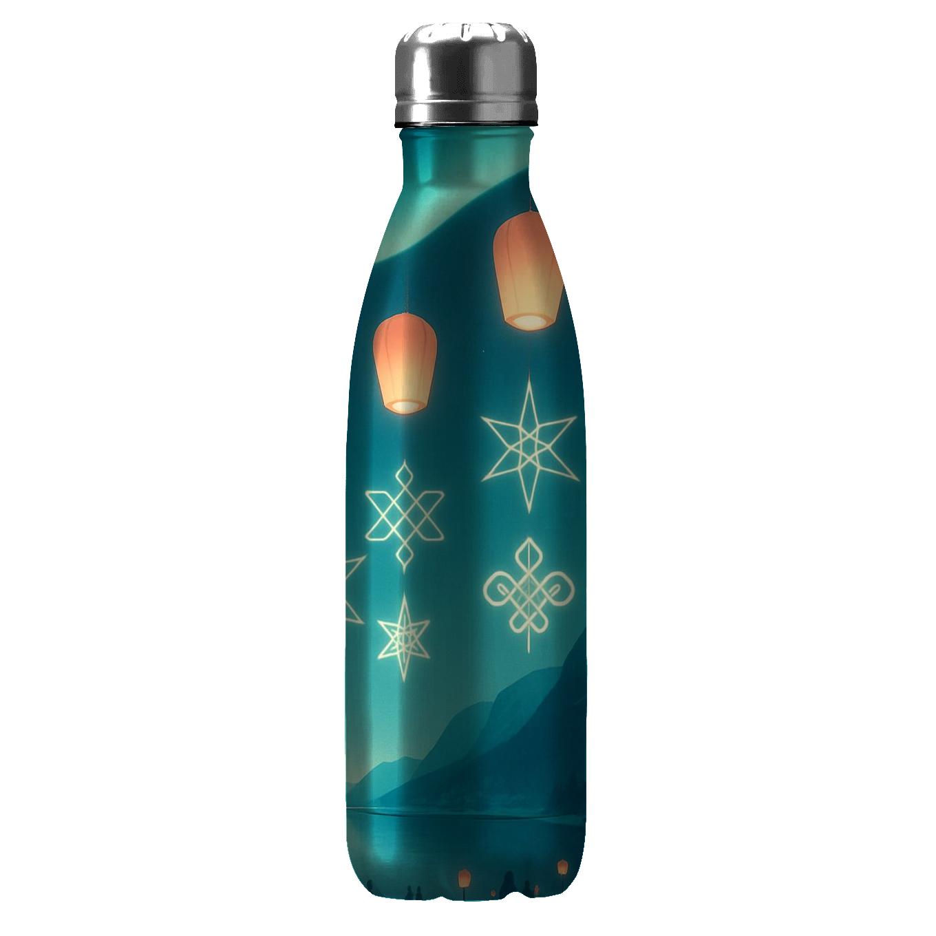 Aurora Lantern Treaty Night custom water bottles