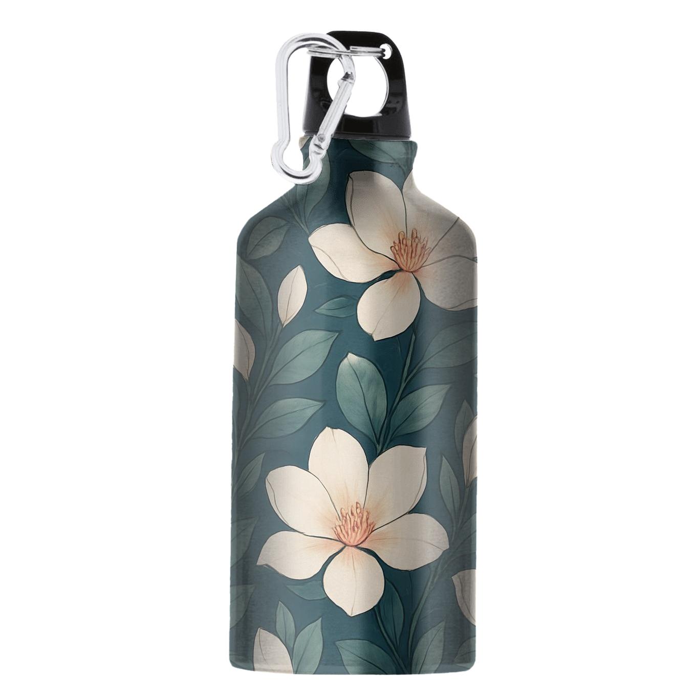 Moonlit Magnolia Lattice personalized sports bottles