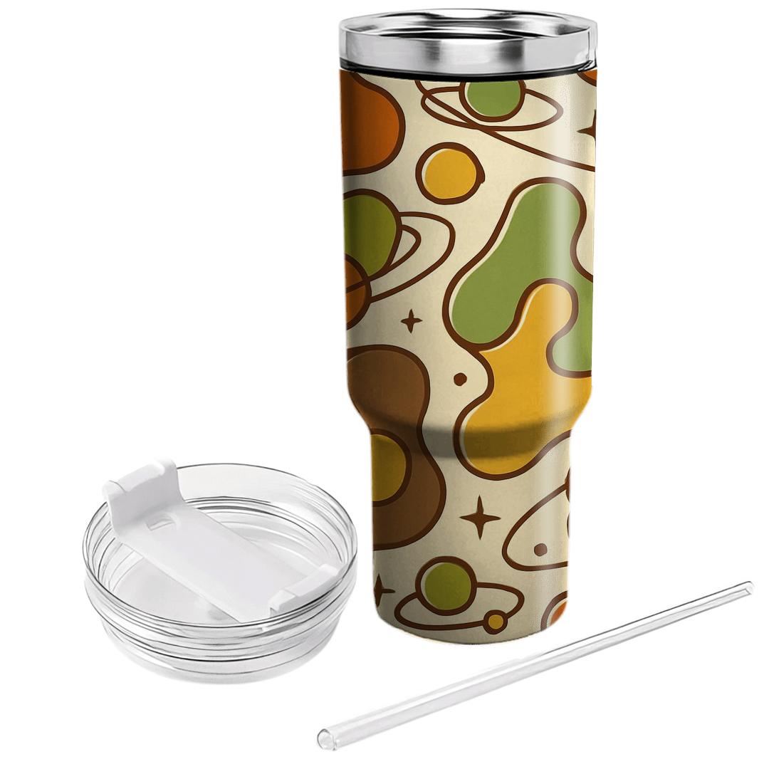 Cosmic Lava Lamp Orbitals insulated tumblers
