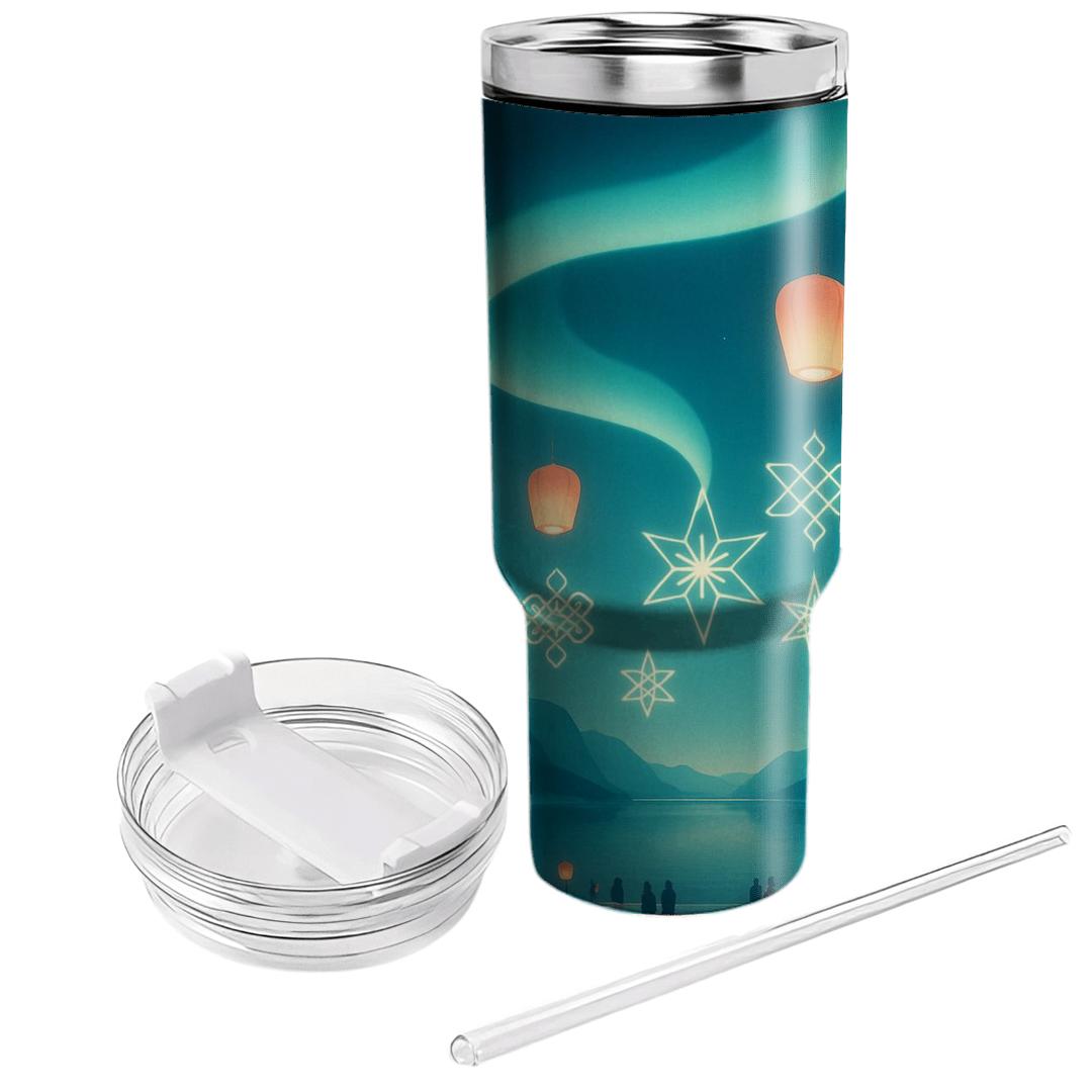 Aurora Lantern Treaty Night travel tumblers