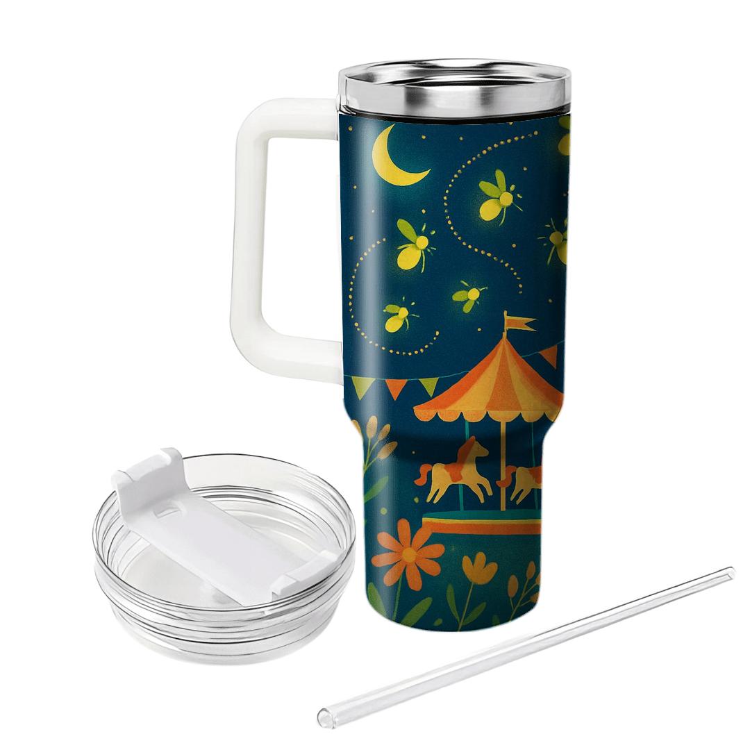 Summer Midnight Firefly Carnival decorative tumblers