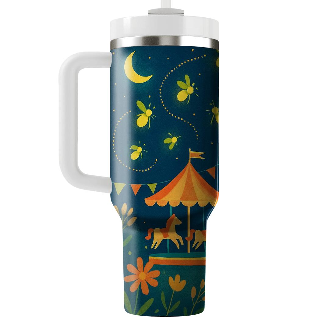Summer Midnight Firefly Carnival decorative tumblers