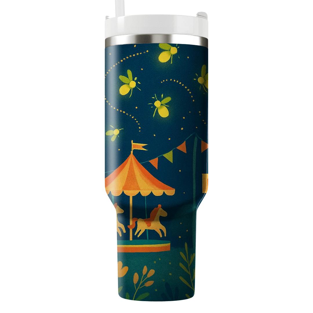 Summer Midnight Firefly Carnival decorative tumblers
