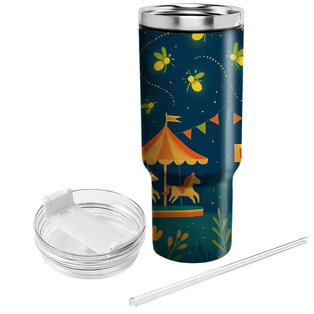 Summer Midnight Firefly Carnival decorative tumblers