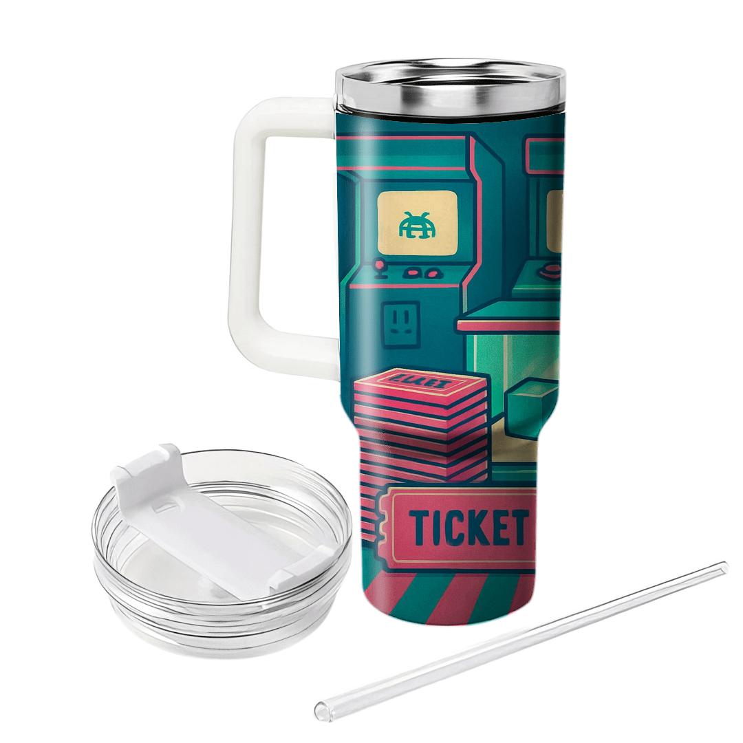 Mall Arcade Prize Counter custom tumblers