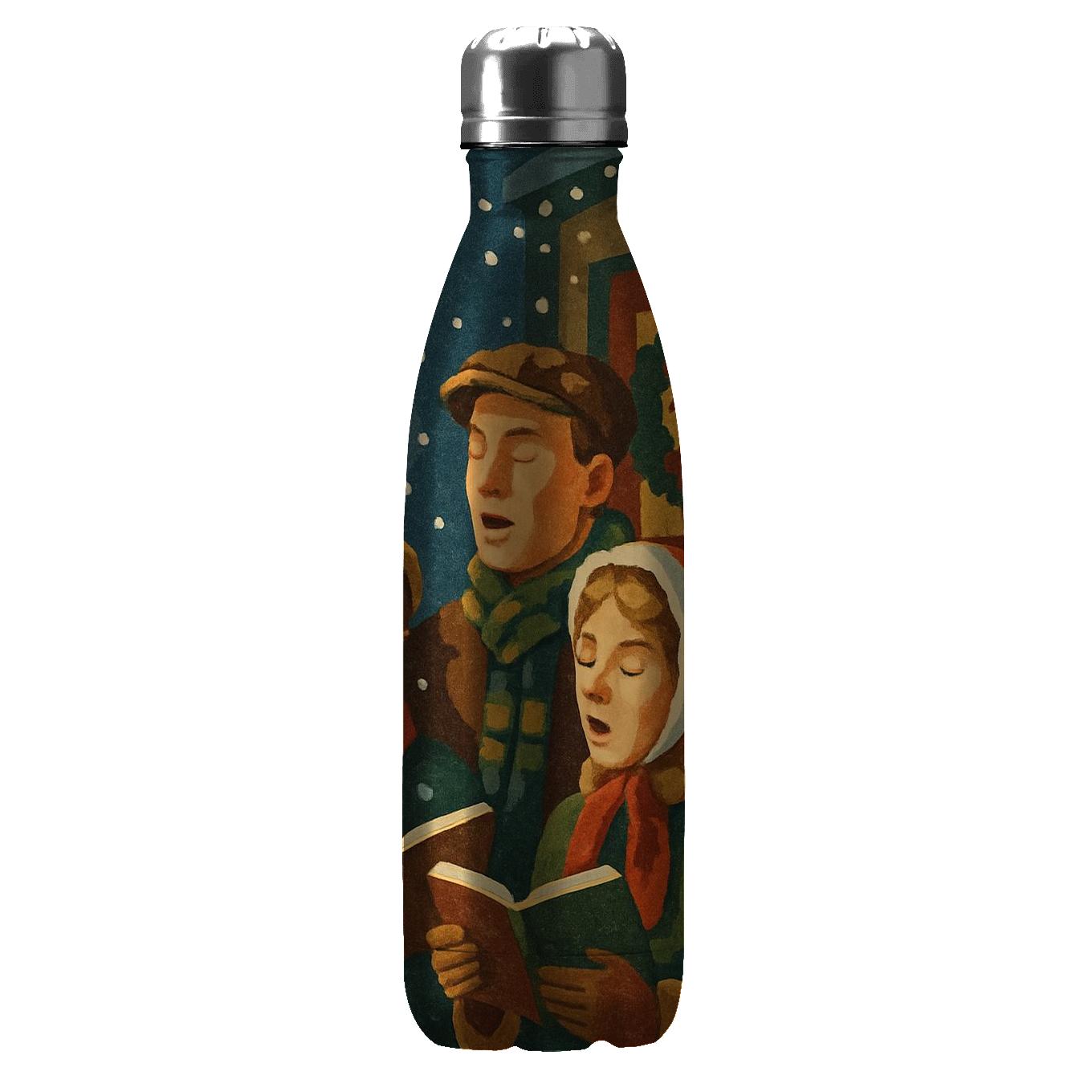Snowglobe Choir Night decorative water bottles