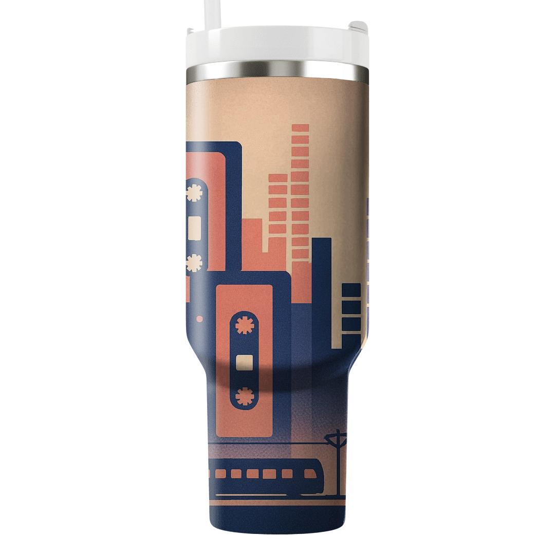 Cassette Skyline Commute tumbler cups