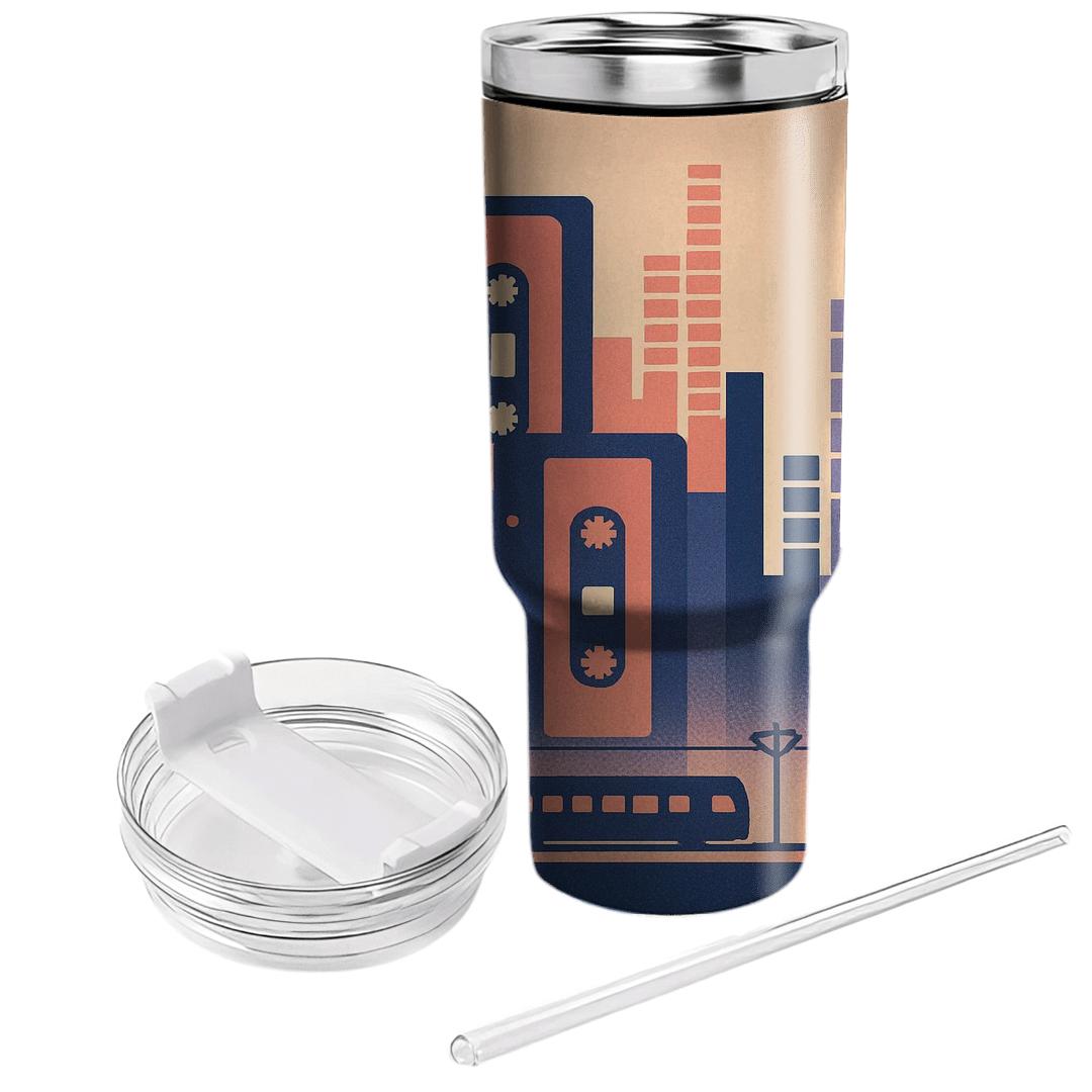 Cassette Skyline Commute tumbler cups
