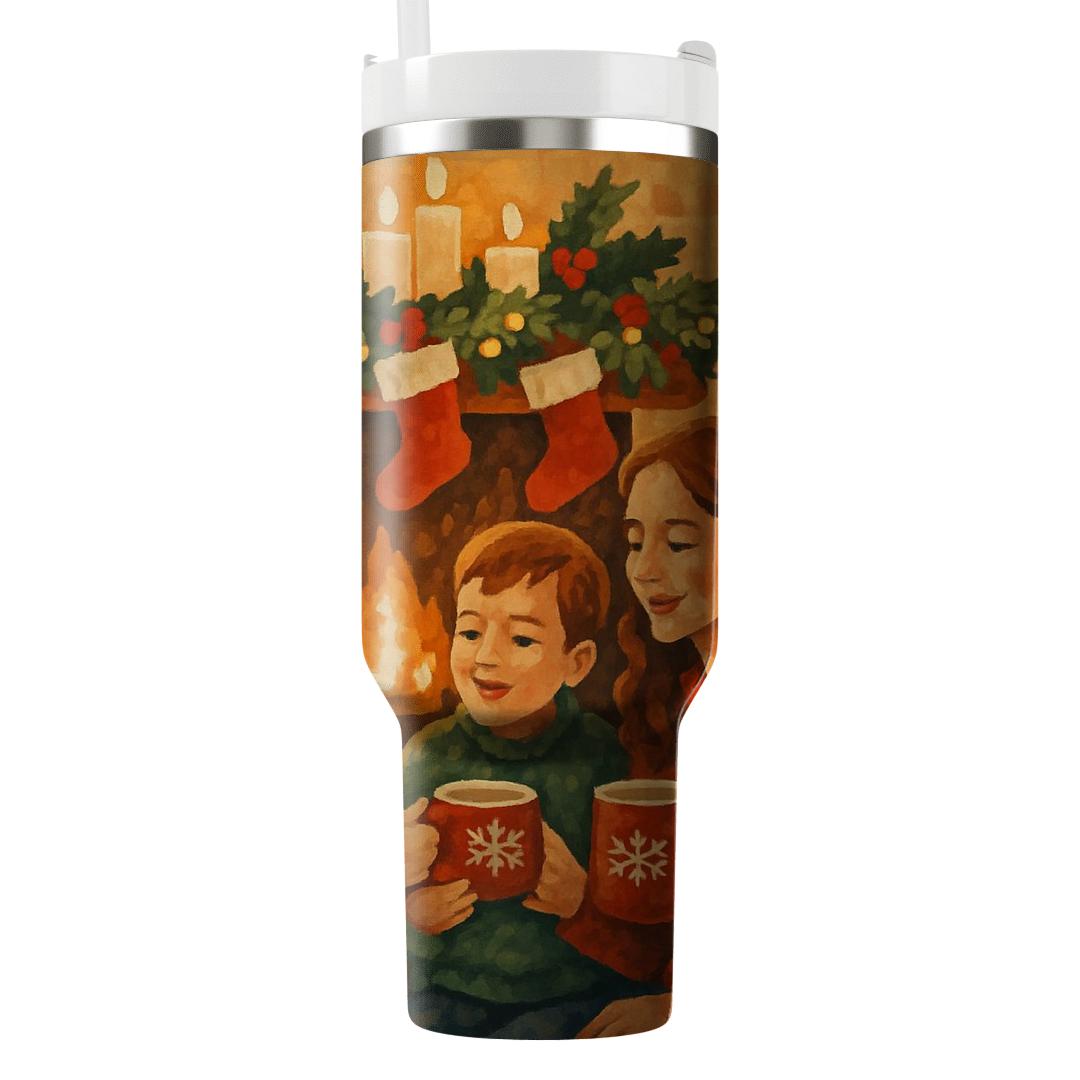 Holly Hearth Gathering personalized tumblers