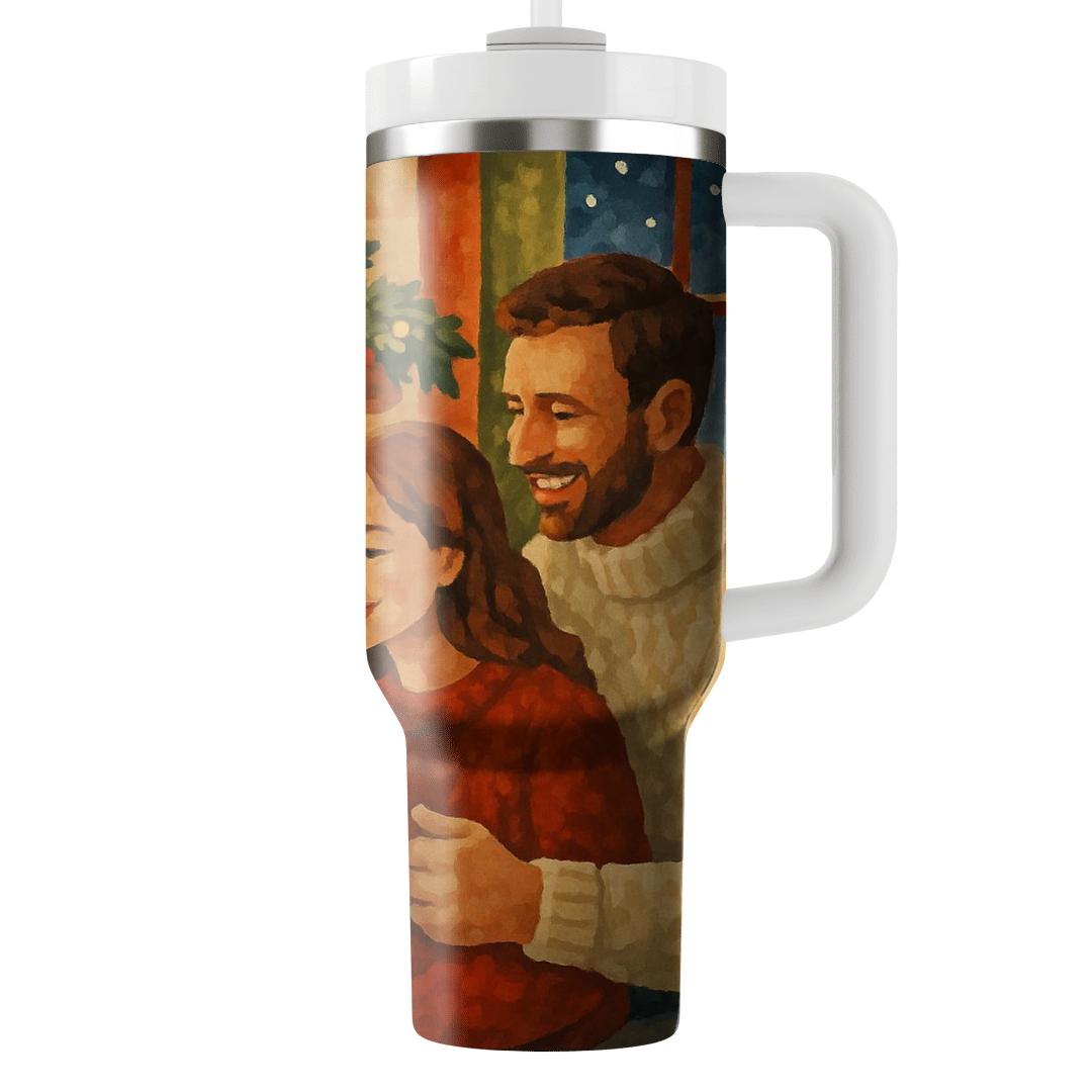 Holly Hearth Gathering personalized tumblers