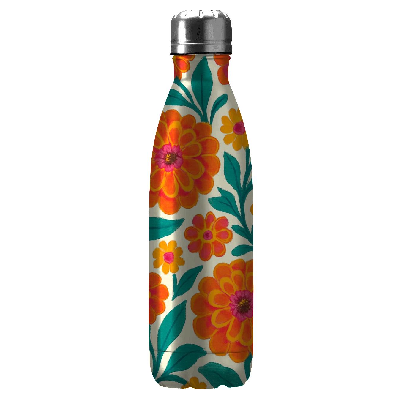 Citrus Zinnia Carnival insulated water bottles