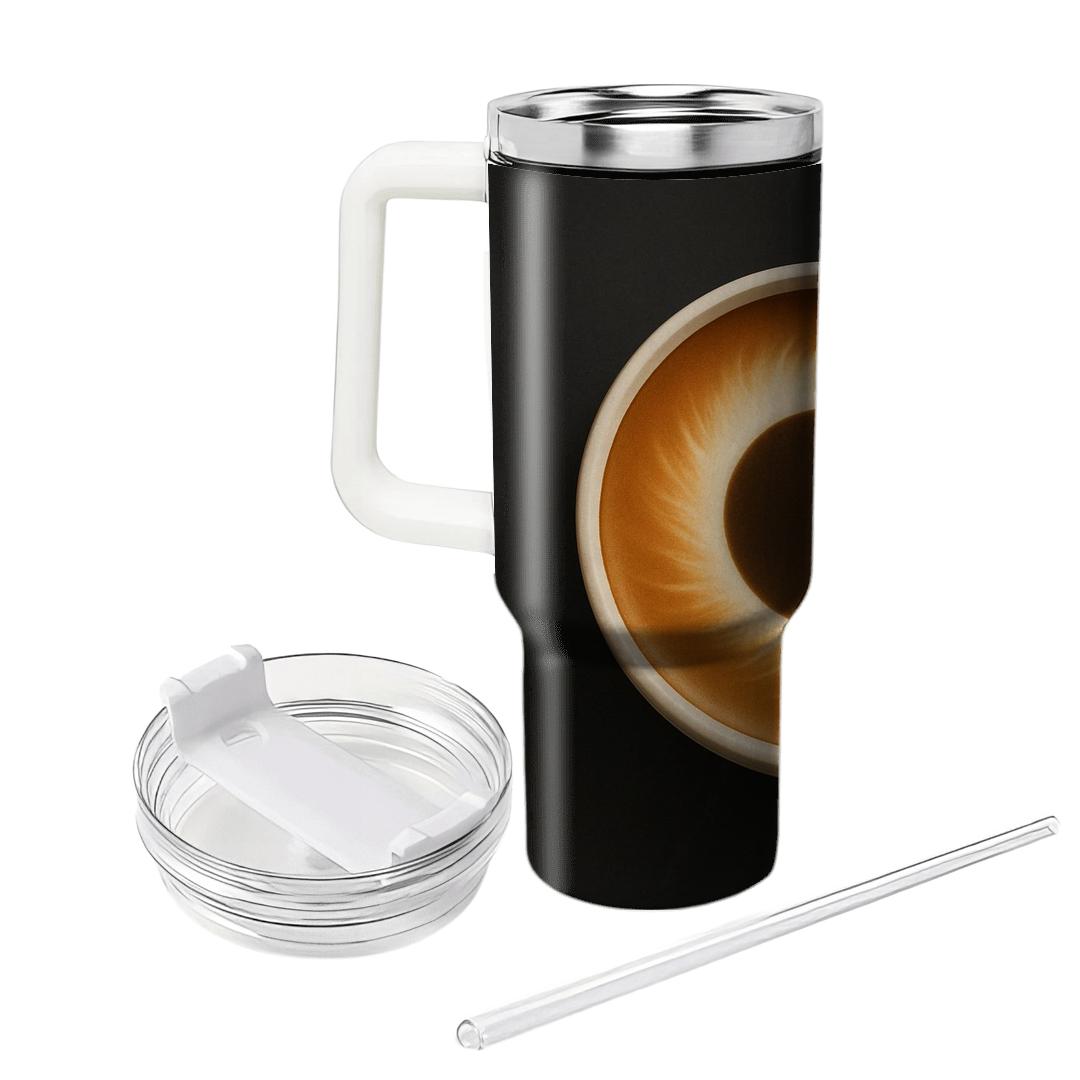 Latte Eclipse Bloom personalized tumblers