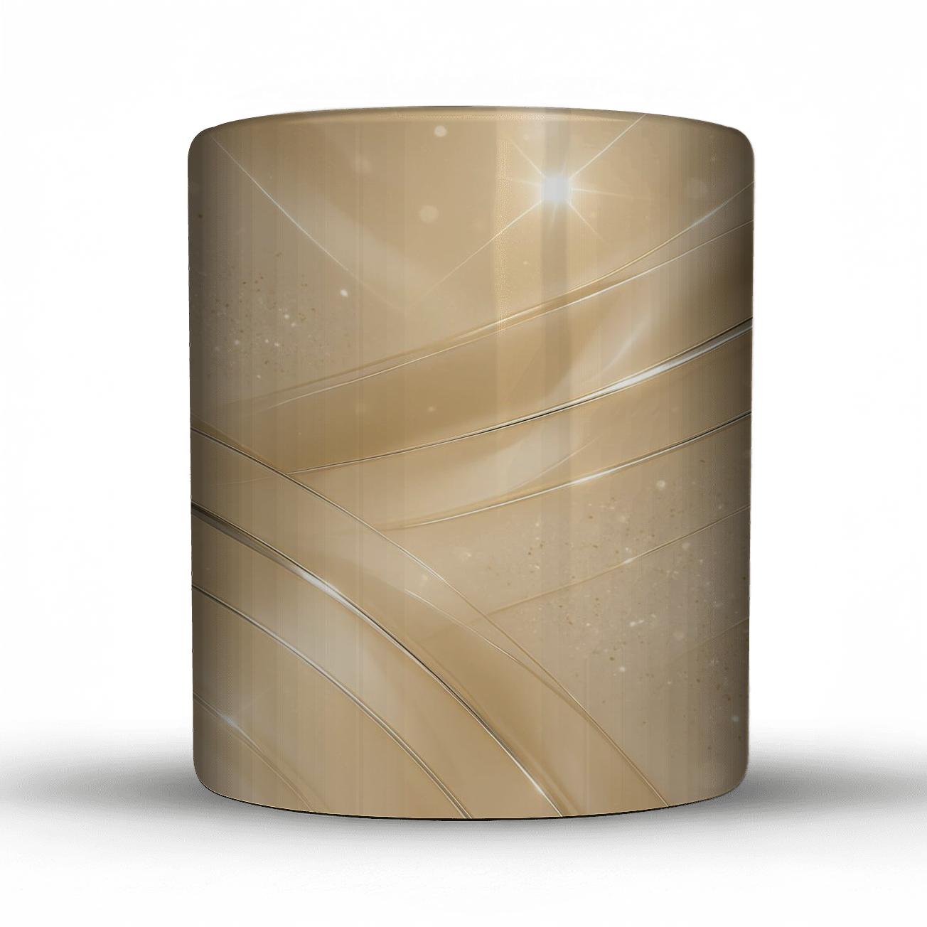 Champagne Chrome Confetti Drift personalized mugs