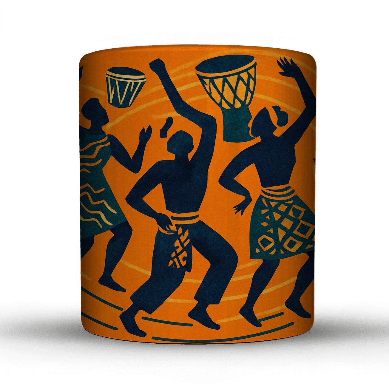 Afrobeat Street Parade Collage premium drinkware mugs
