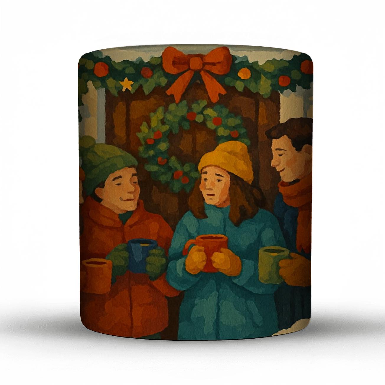 Wreathlight Welcome travel mugs with handles