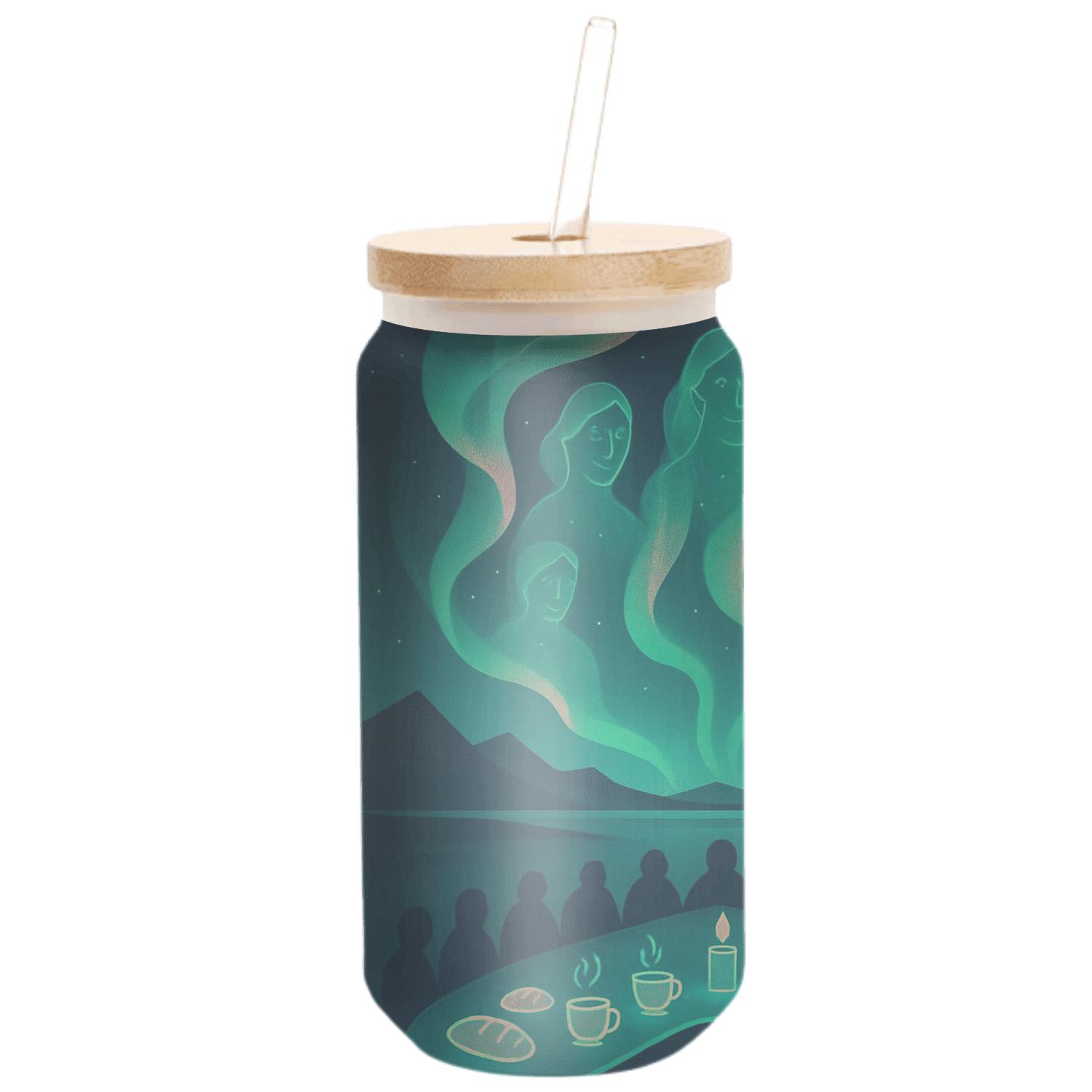 Aurora Ancestors Feast custom engraved glassware