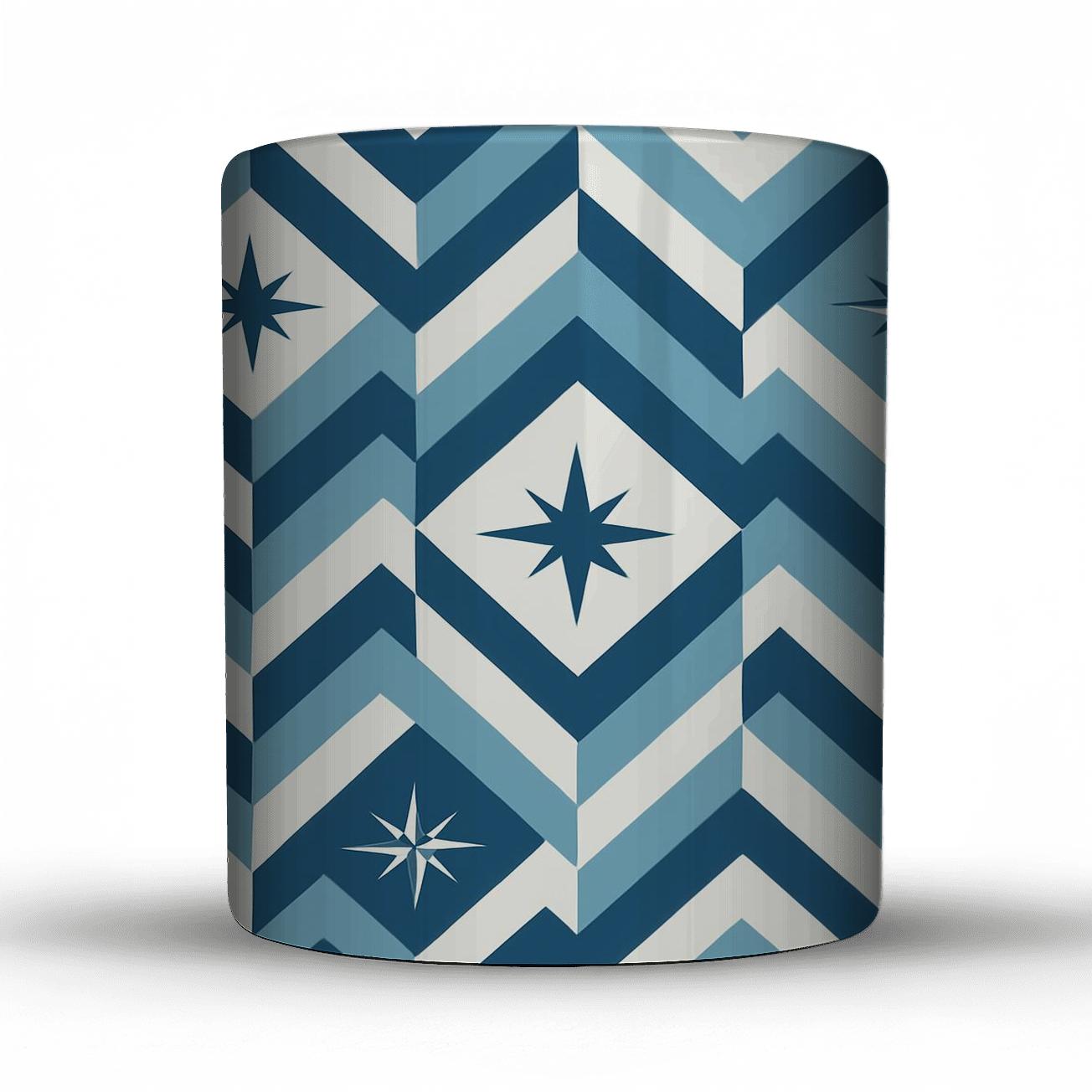 Arctic Compass Chevron Mosaic gift mugs for occasions