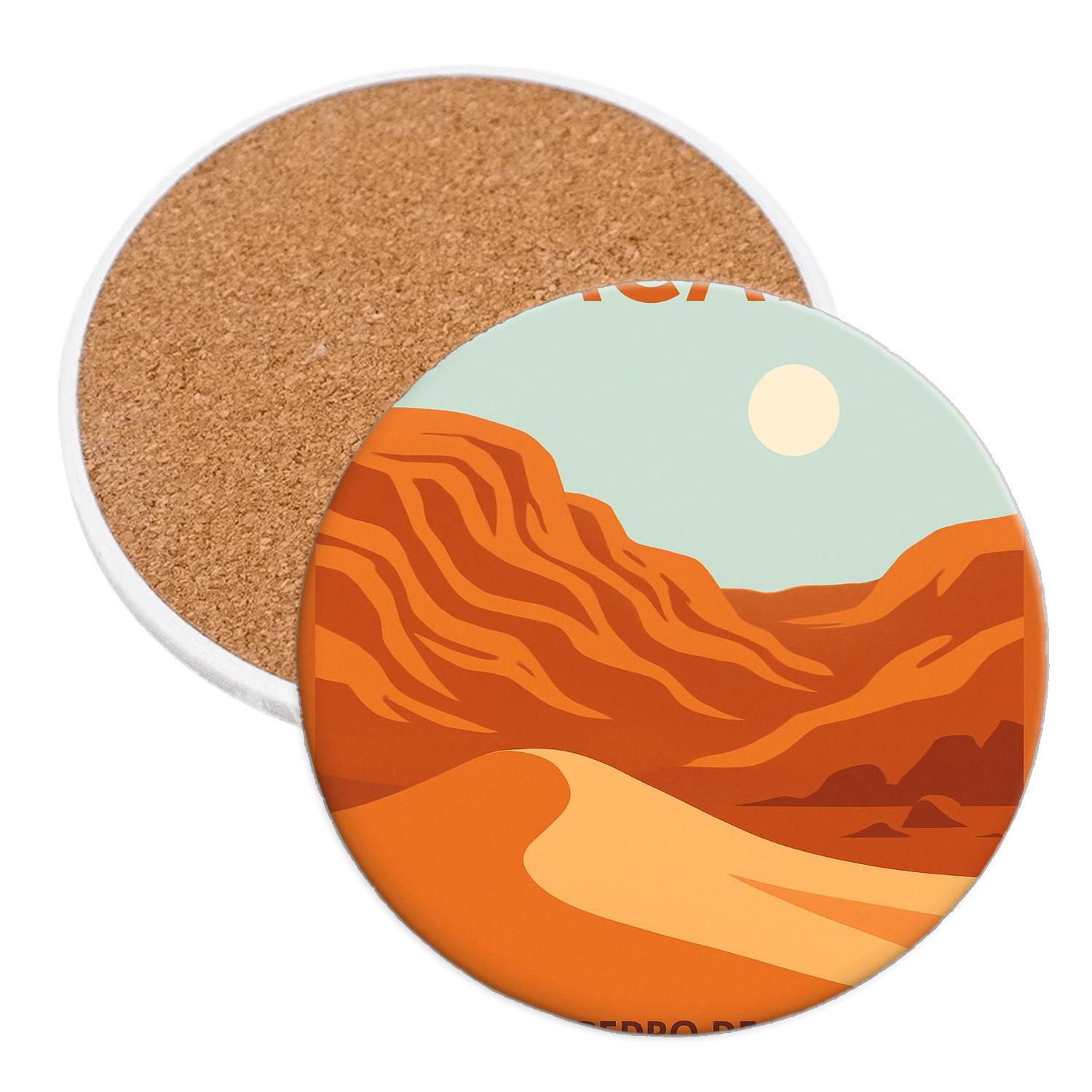 Valley Of The Moon Valley De La Luna - San Pedro De Atacama, Chile stone coaster collections