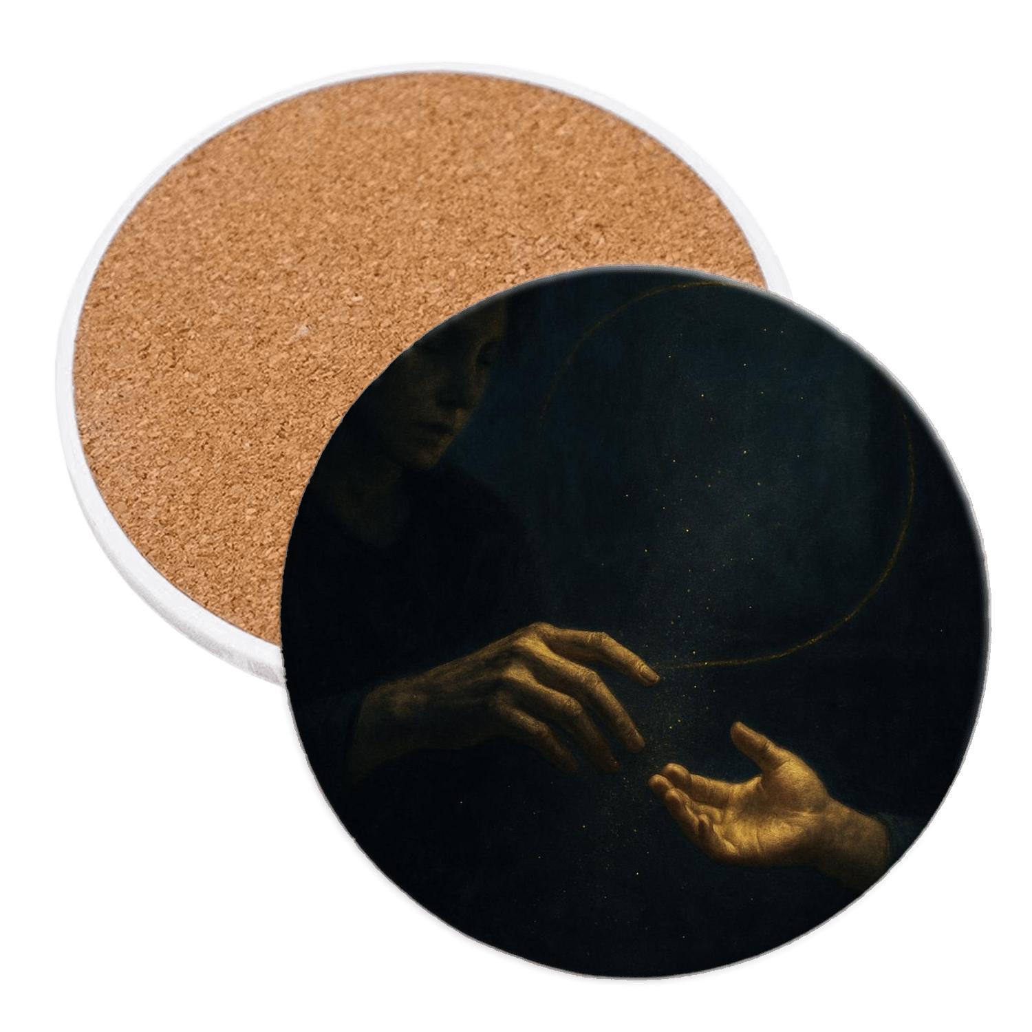 Gravity Of Her Promise elegant tabletop coasters